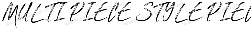MULTI PIECE STYLE PIECE DESIGN字体转换